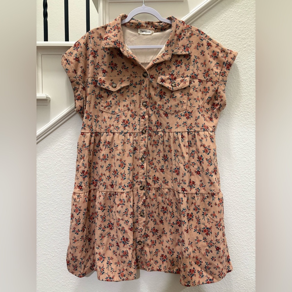 Floral Button-Down Dress